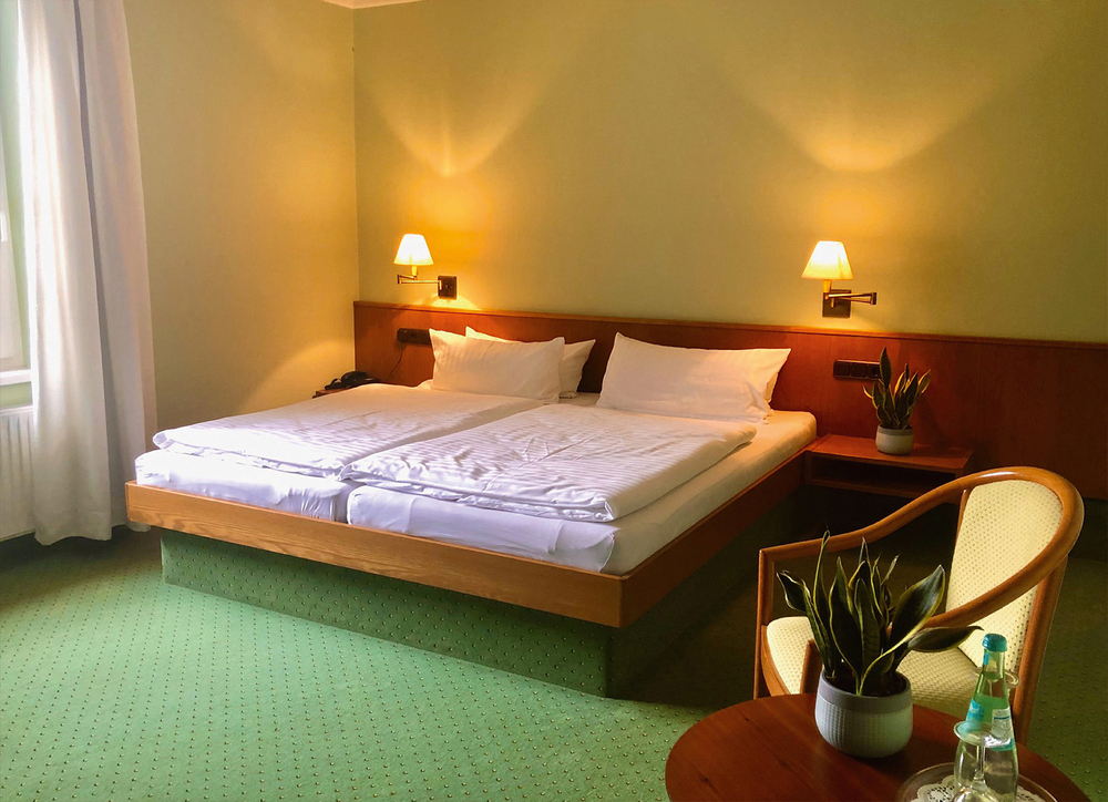 Gemütlich eingerichtetes Zimmer im Gasthaus Block