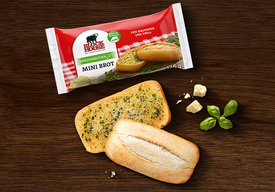 Mini Brot Kräuterbutter Art