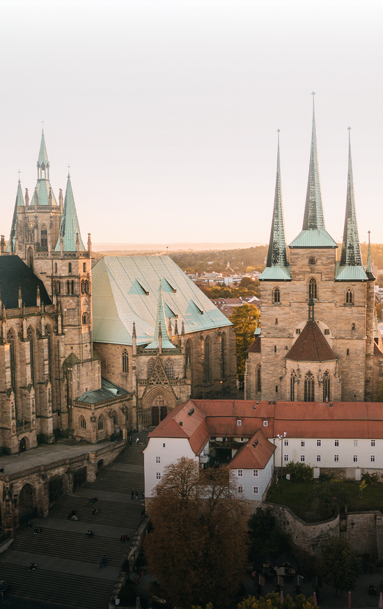 Blick auf den Erfurter Dom