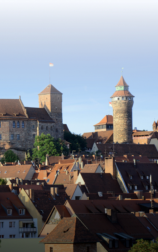 Blick auf die Kaiserburg in Nürnberg