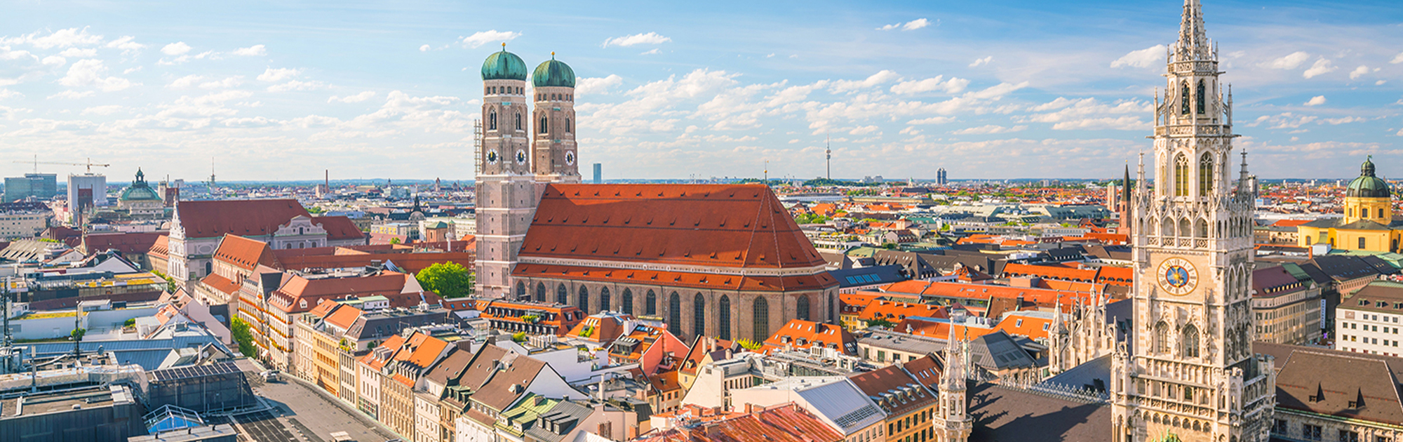 Panoramafoto der Stadt München