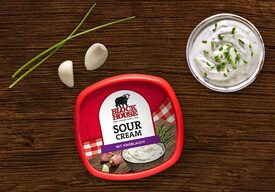 Sour Cream mit Knoblauch